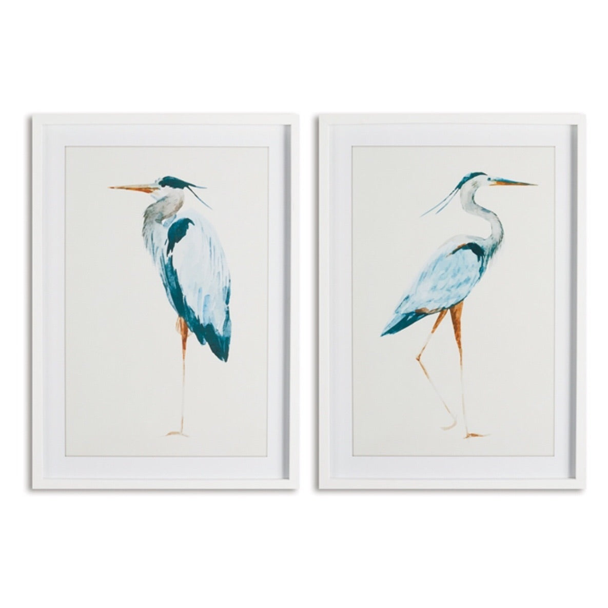 Blue Heron Prints -set of 2-