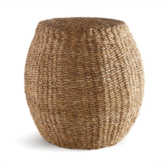 Seagrass Hourglass Pouf