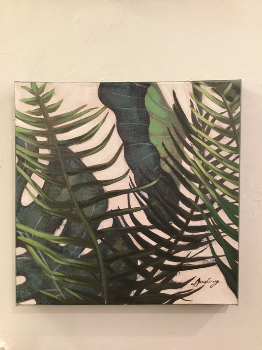 Botanical Oil Paintings - Set of 4