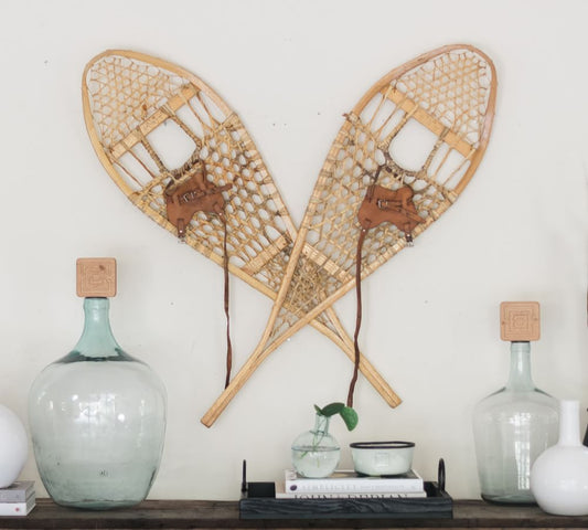 Vintage Snowshoe Set (mini)