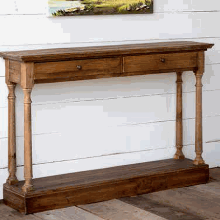 Reclaimed Pine Hall Table