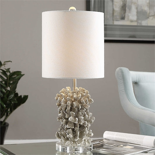 Silver Coral Lamp
