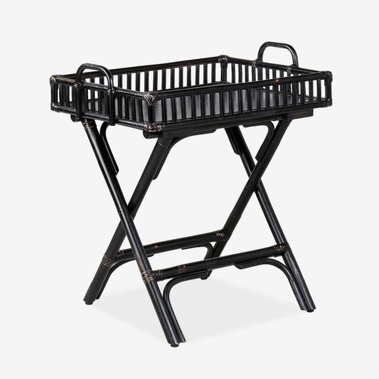 Wren Rattan Folding Side Table