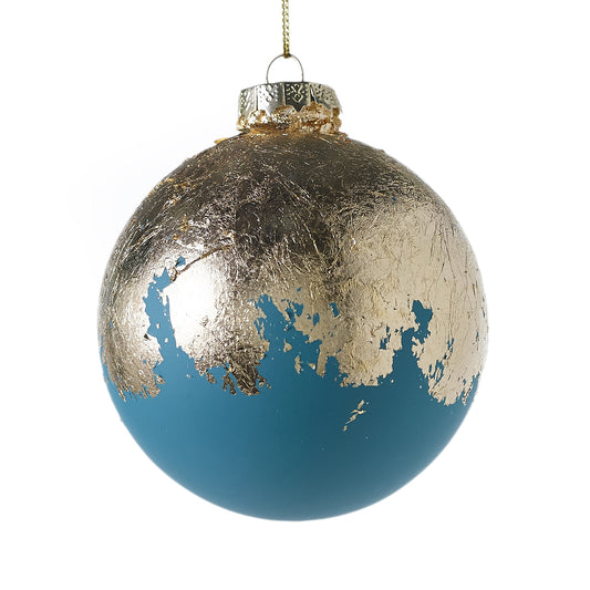 Teal Foil Ornament