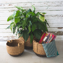 Round Basket w Jute Handles
