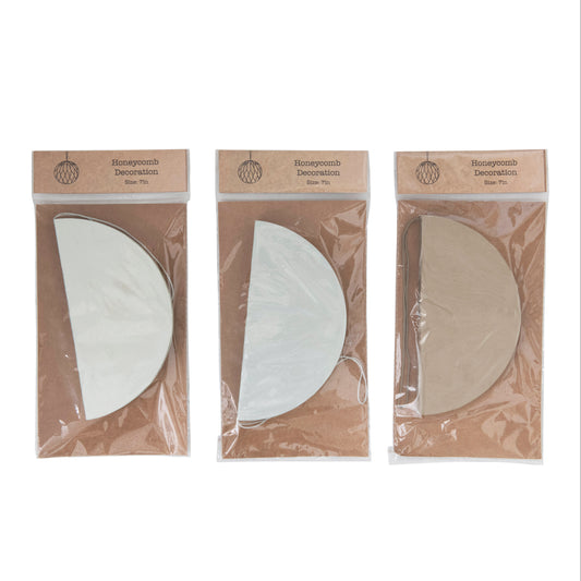5" Round Paper Honeycomb Ornament