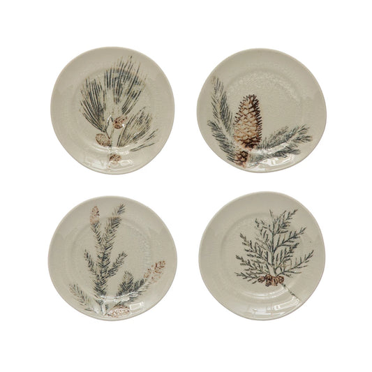 Debossed Stoneware Plate