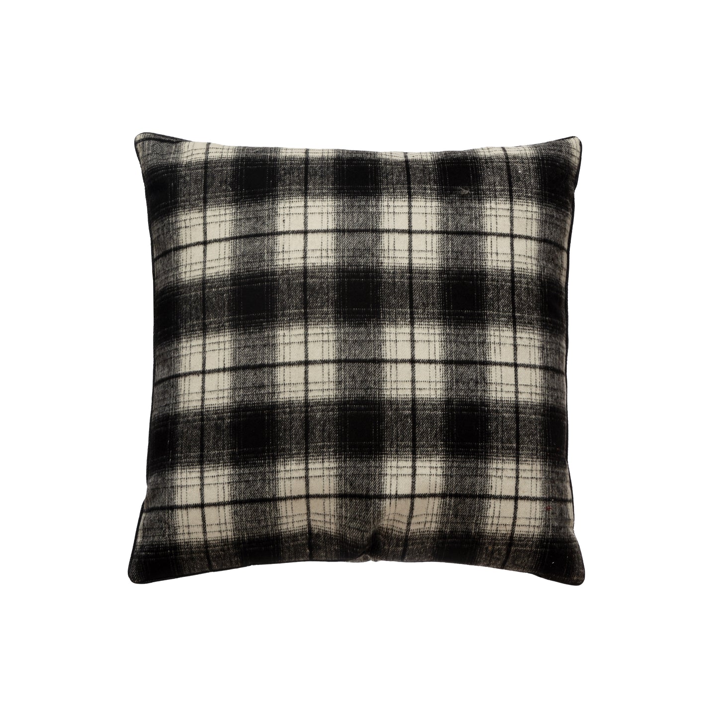 24" Black & White Plaid